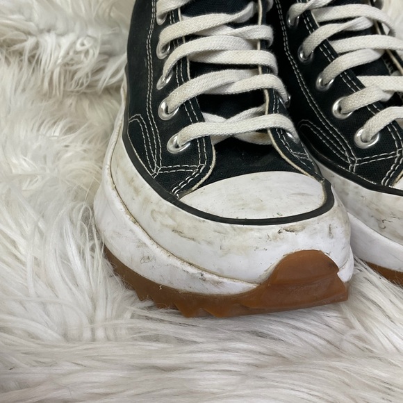 Converse Run Star Hike Black High-Top Platform Sneakers 6 - Picture 11 of 15